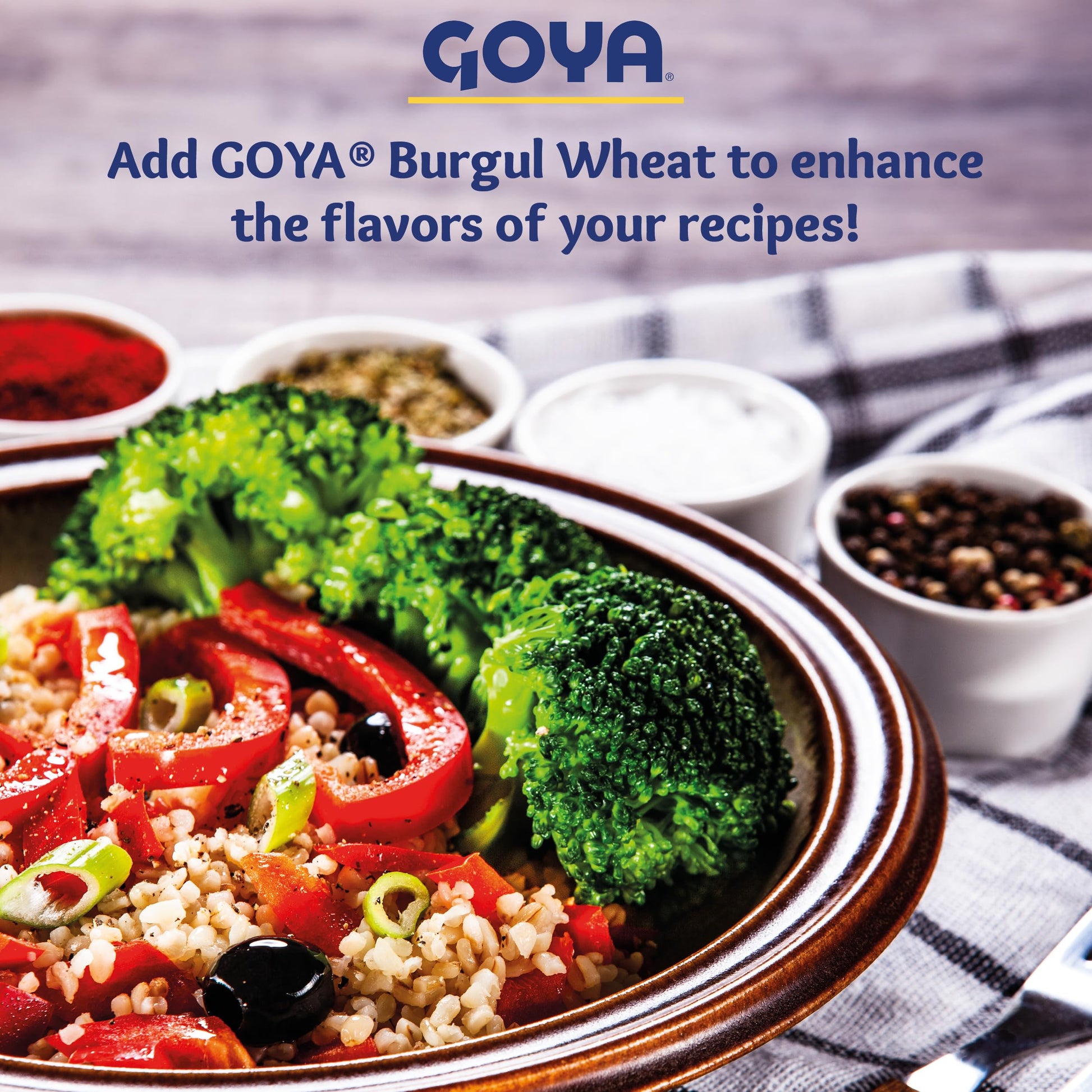 Product image of Goya Coarse Bulgur Wheat Nutritious Wheat for Tabouleh Salads Soups and Pilafs Bag 24 oz 24 oz