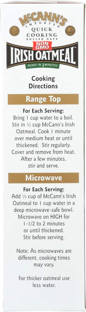 Product image of McCann's Irish Oatmeal Quick Cooking Irish Oatmeal Pack of 2