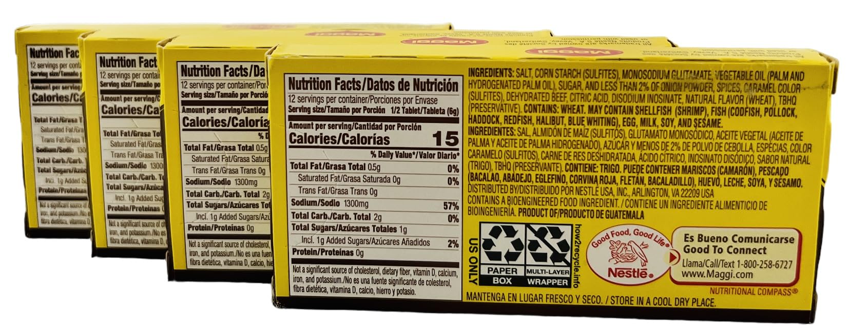 Product image of Maggi Bouillon Tablets Beef Flavor 6 ct Pack of 4