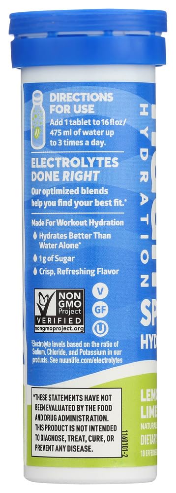 Product image of Nuun Active Lemon+Lime Electrolyte Enhanced Drink Tablets 10 servings Pack of 6