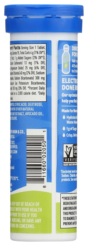 Product image of Nuun Active Lemon+Lime Electrolyte Enhanced Drink Tablets 10 servings Pack of 6