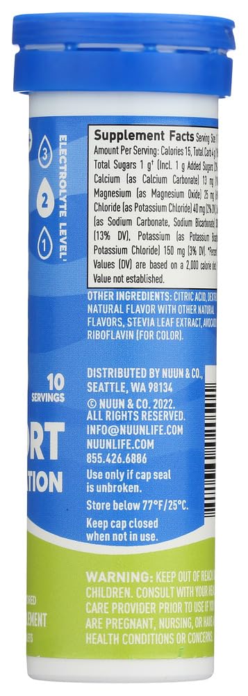 Product image of Nuun Active Lemon+Lime Electrolyte Enhanced Drink Tablets 10 servings Pack of 6