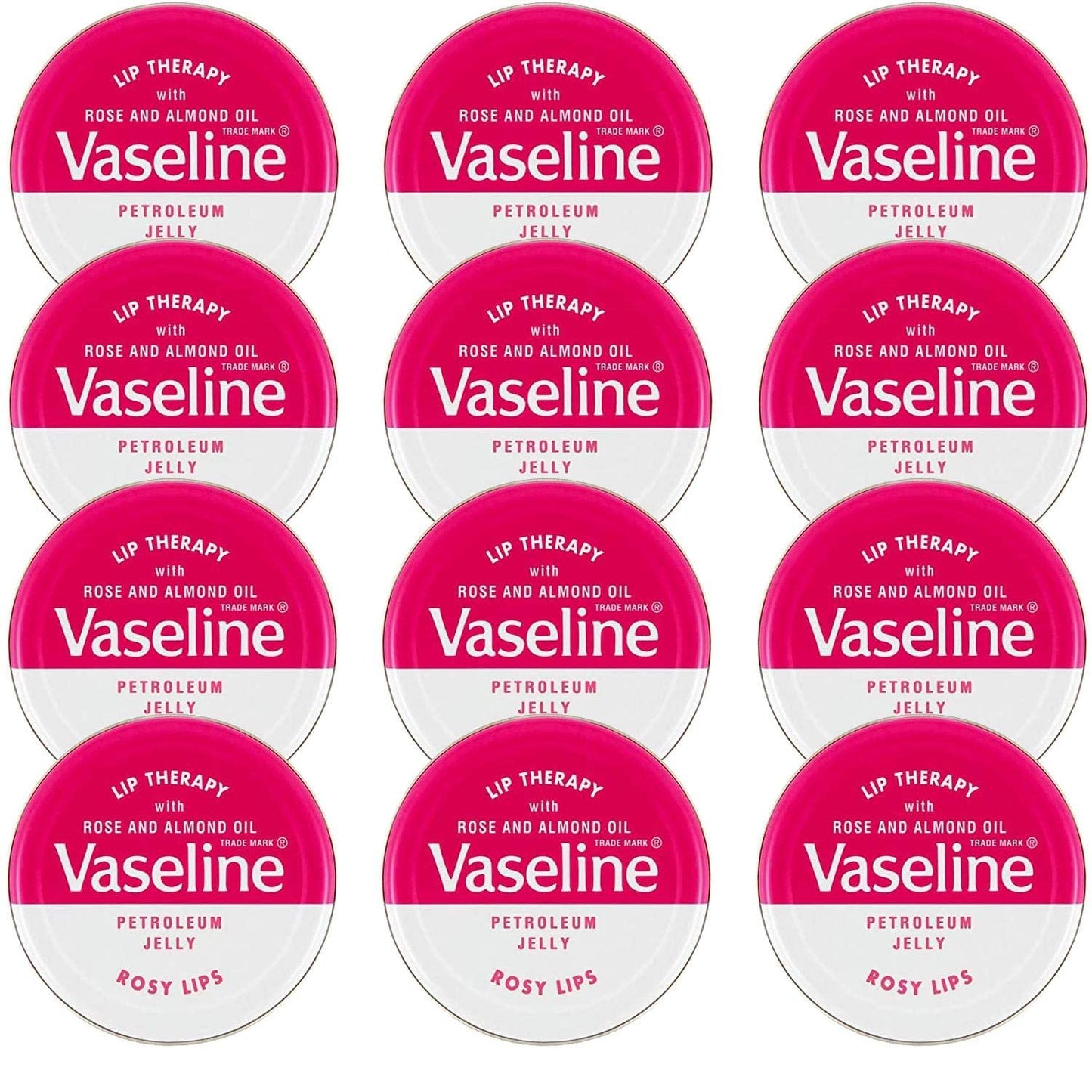Product image of Vaseline Lip Balm Rosy Lips 0.7 oz 0.7 oz Pack of 12