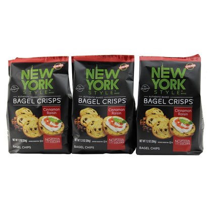 Product image of New York Style Bagel Crisps Cinnamon Raisin Party Snacks 7.2 oz 7.2 oz Pack of 3