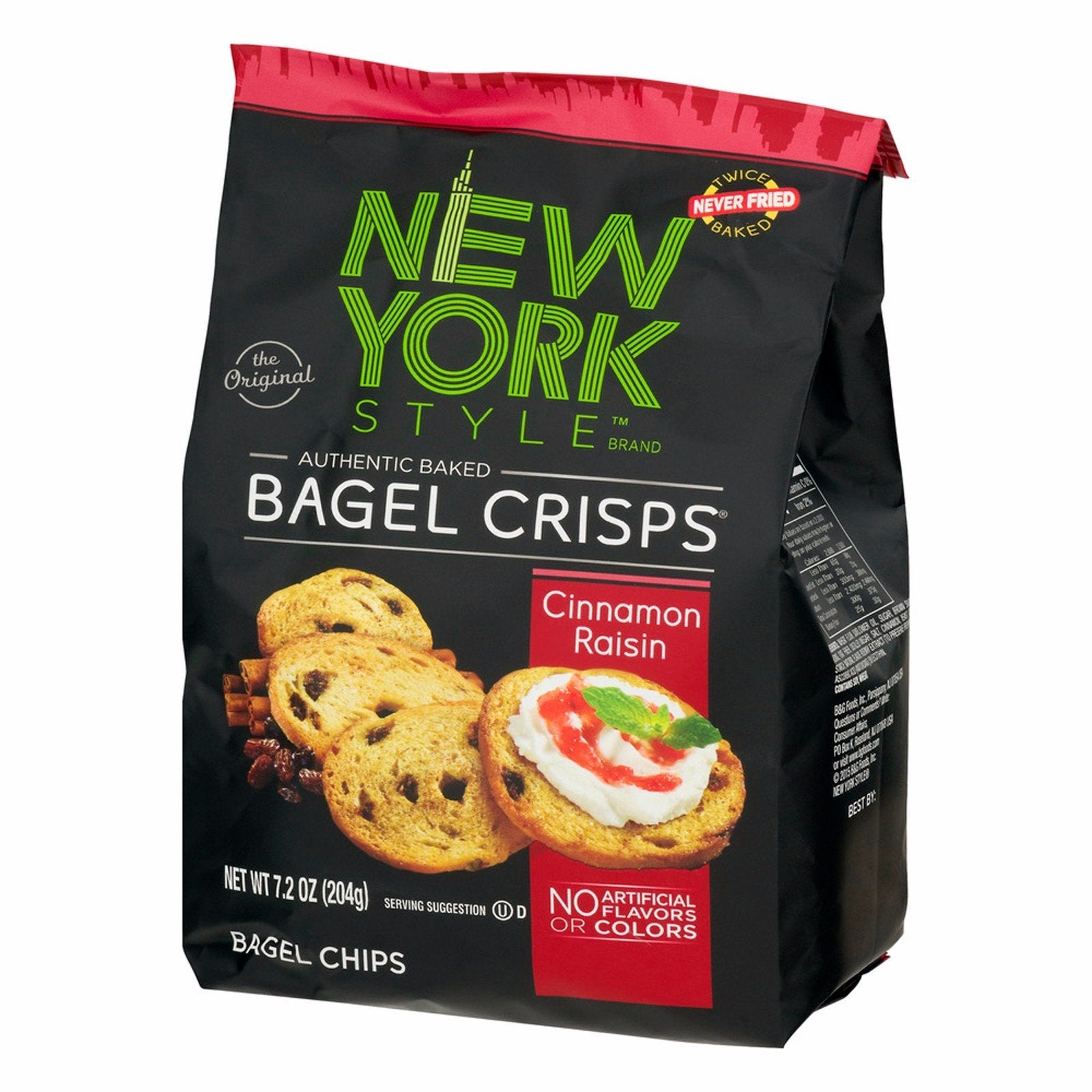 Product image of New York Style Bagel Crisps Cinnamon Raisin Party Snacks 7.2 oz 7.2 oz Pack of 3