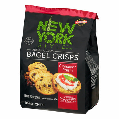 Product image of New York Style Bagel Crisps Cinnamon Raisin Party Snacks 7.2 oz 7.2 oz Pack of 3