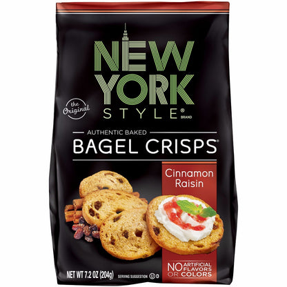 Product image of New York Style Bagel Crisps Cinnamon Raisin Party Snacks 7.2 oz 7.2 oz Pack of 3