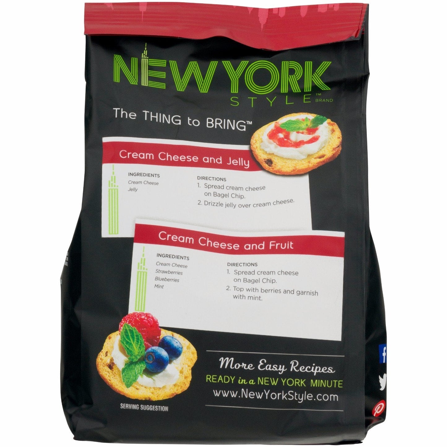 Product image of New York Style Bagel Crisps Cinnamon Raisin Party Snacks 7.2 oz 7.2 oz Pack of 3