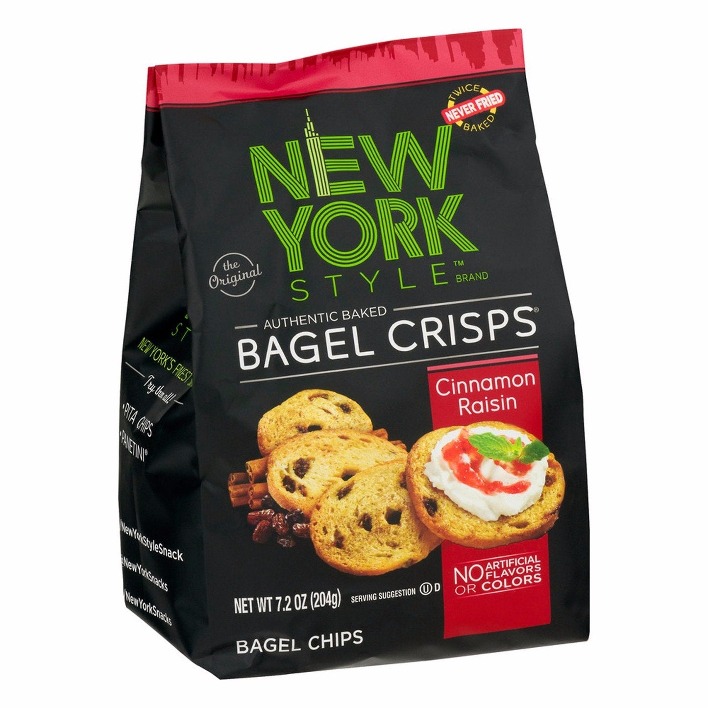 Product image of New York Style Bagel Crisps Cinnamon Raisin Party Snacks 7.2 oz 7.2 oz Pack of 3