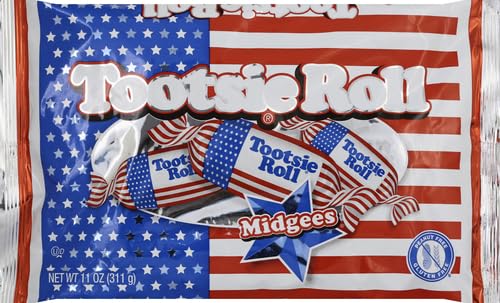 Product image of Tootsie Roll Midgees Flag Red White and Blue Packaging Bag 11 oz 11 oz