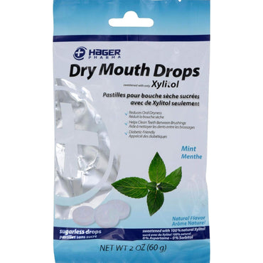 Product image of Hager Pharma Dry Mouth Drops Mint Flavor Gluten Free 2 oz 2 oz Pack of 2