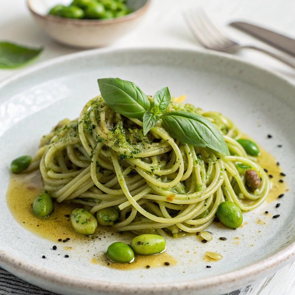 Product image of EXPLORE CUISINE Organic Edamame Spaghetti High in Plant-Based Protein Non-GMO Gluten Free Vegan Kosher 8