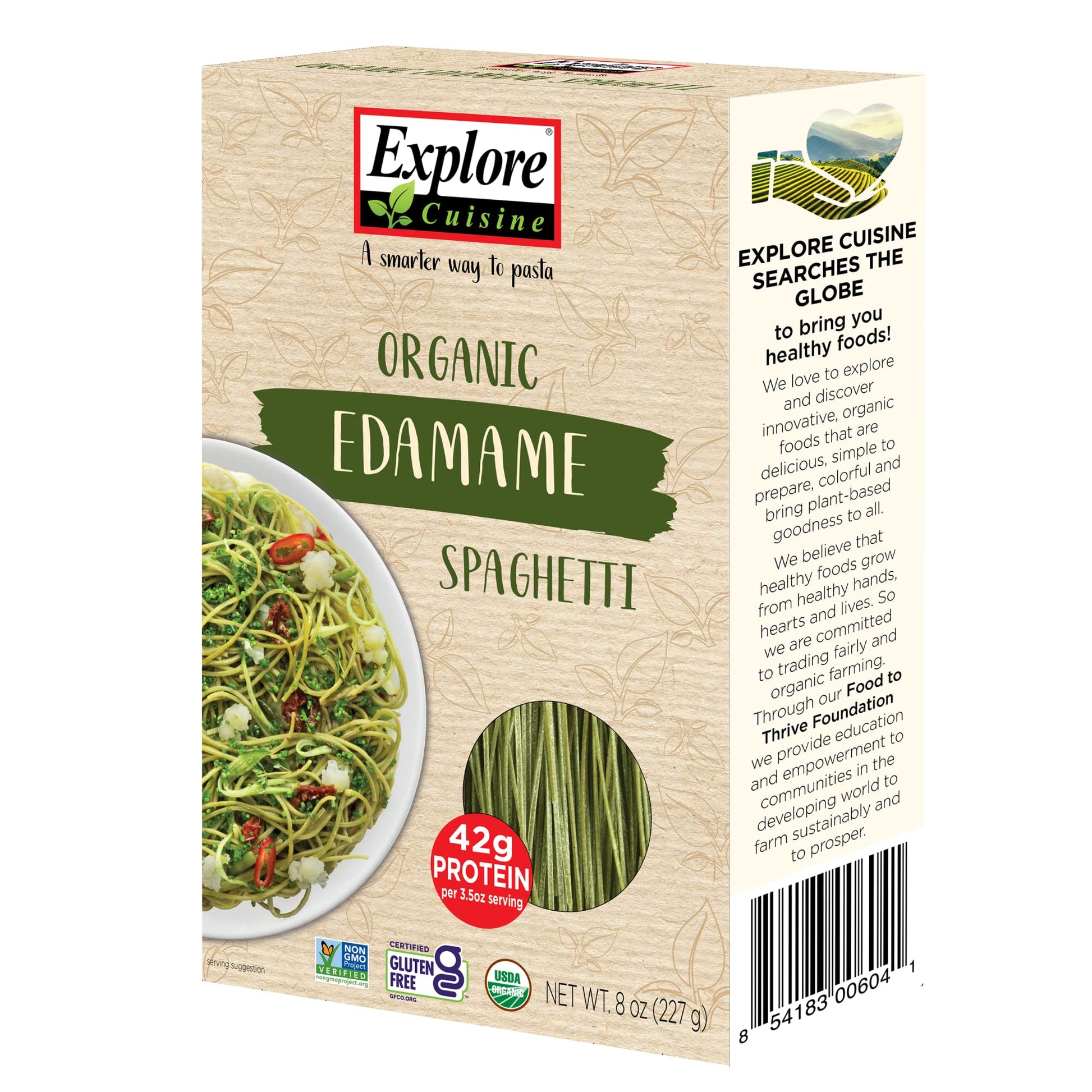 Product image of EXPLORE CUISINE Organic Edamame Spaghetti High in Plant-Based Protein Non-GMO Gluten Free Vegan Kosher 8