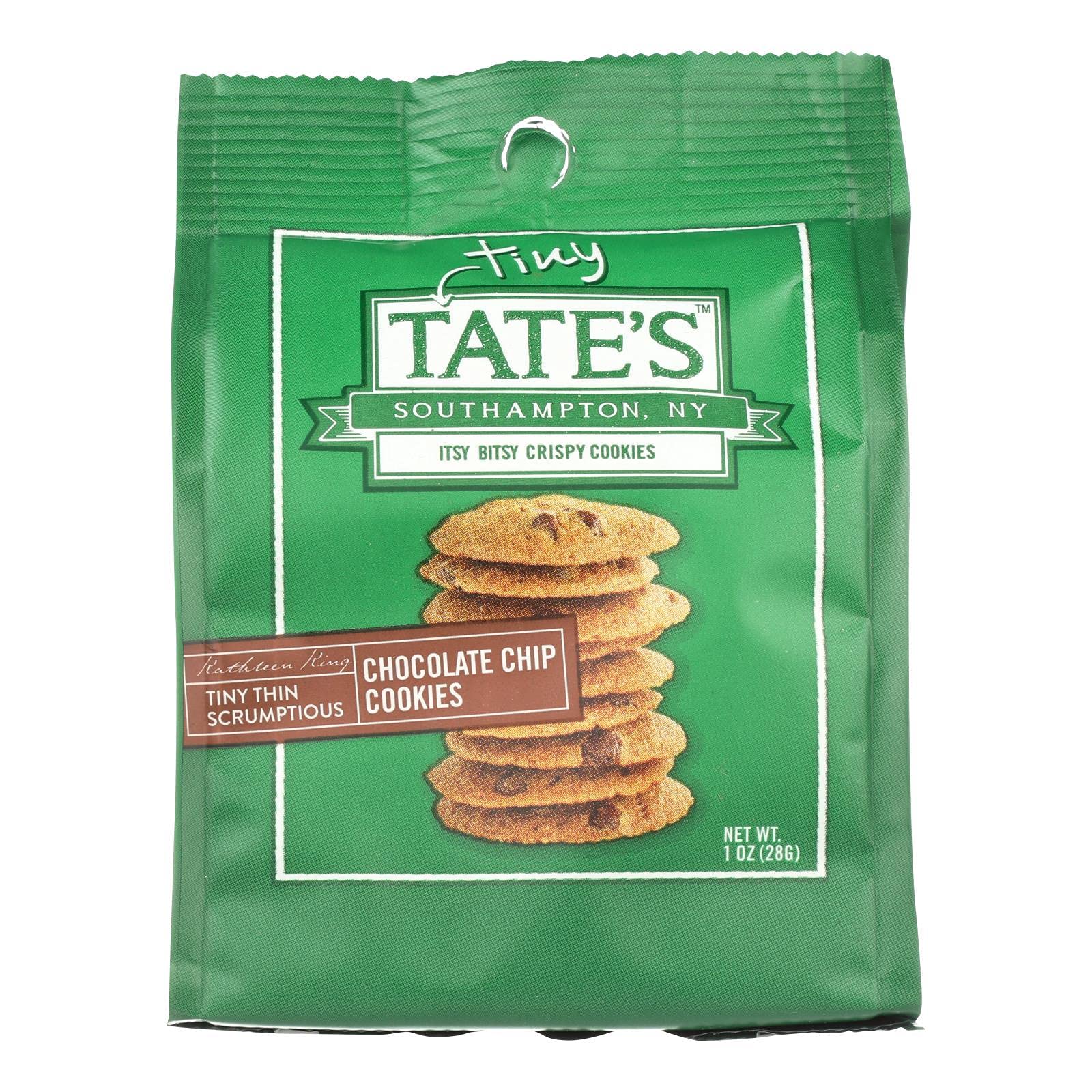 Product image of Tate's Bake Shop Chocolate Chip Cookies Bite Size 1 oz 1 oz Pack of 12