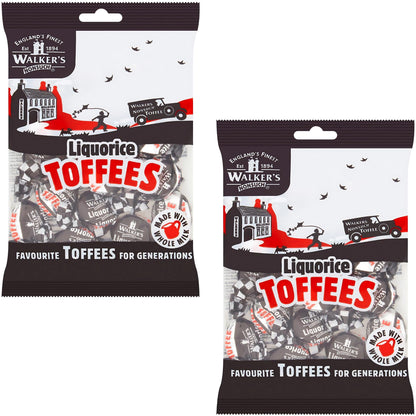 Product image of Walkers' Nonsuch Liquorice Toffees Black Licorice Candy Chewy British Traditional English Treats Imported