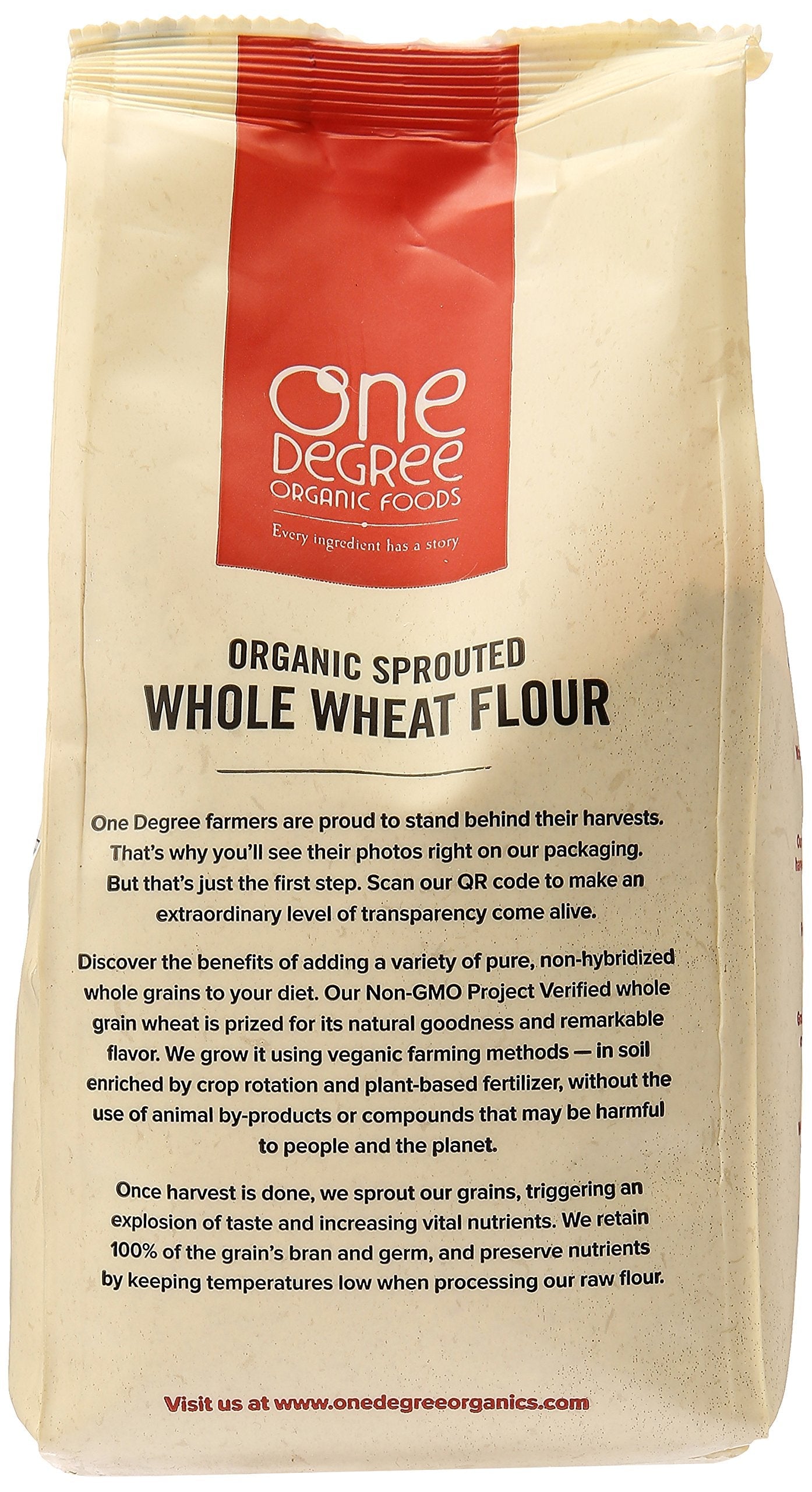 Product image of One Degree Organic Foods Organic Sprouted Whole Wheat Flour 32 oz 32 oz