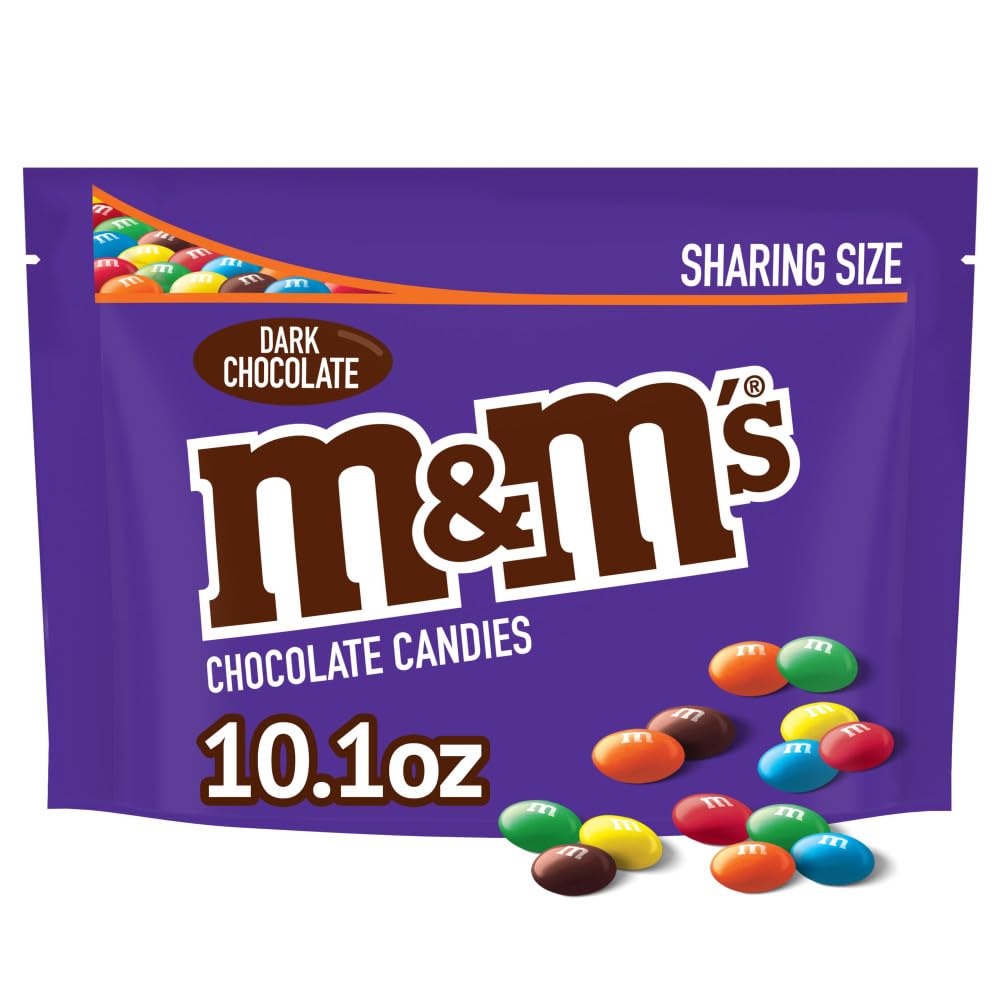 Product image of M and M's Dark Chocolate Candy Sharing Size Bag 10.1 oz 10.1 oz