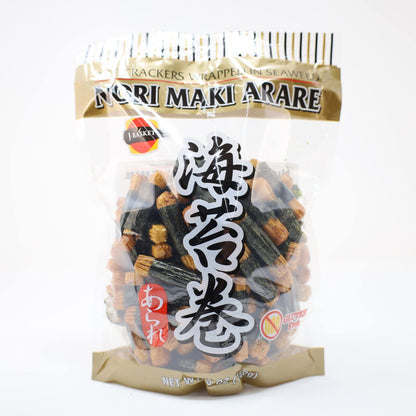 Product image of Shirakiku Nori Maki Arare Rice Crackers Wrapped in Seaweed 5 oz 5 oz Pack of 4