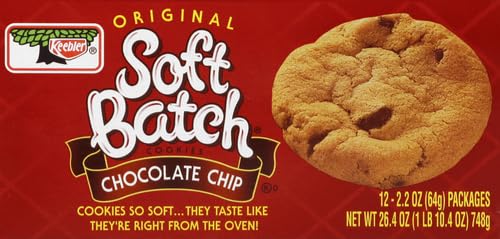Product image of Keebler Soft Batch Cookies Chocolate Chip Pouches 2.2 oz 2.2 oz Pack of 12