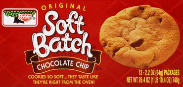 Product image of Keebler Soft Batch Cookies Chocolate Chip Pouches 2.2 oz 2.2 oz Pack of 12