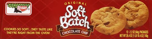 Product image of Keebler Soft Batch Cookies Chocolate Chip Pouches 2.2 oz 2.2 oz Pack of 12