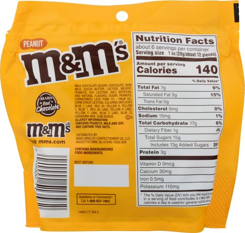 Product image of Mars Chocolate M and Ms Peanut Chocolate Grab and Go Size 5 oz 5 oz
