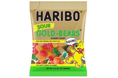 Product image of Haribo Gold Bears Sour Gummy Candy 4.5 oz 4.5 oz Pack of 12