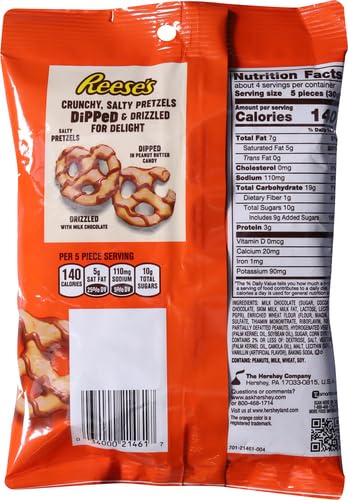 Product image of Reese's Dipped Pretzels Chocolate Covered Snack 4.25 oz 4.25 oz