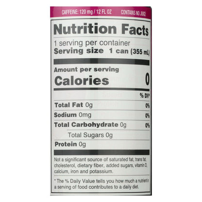 Product image of Zevia Energy Drink Raspberry Lime Flavor Pack of 12