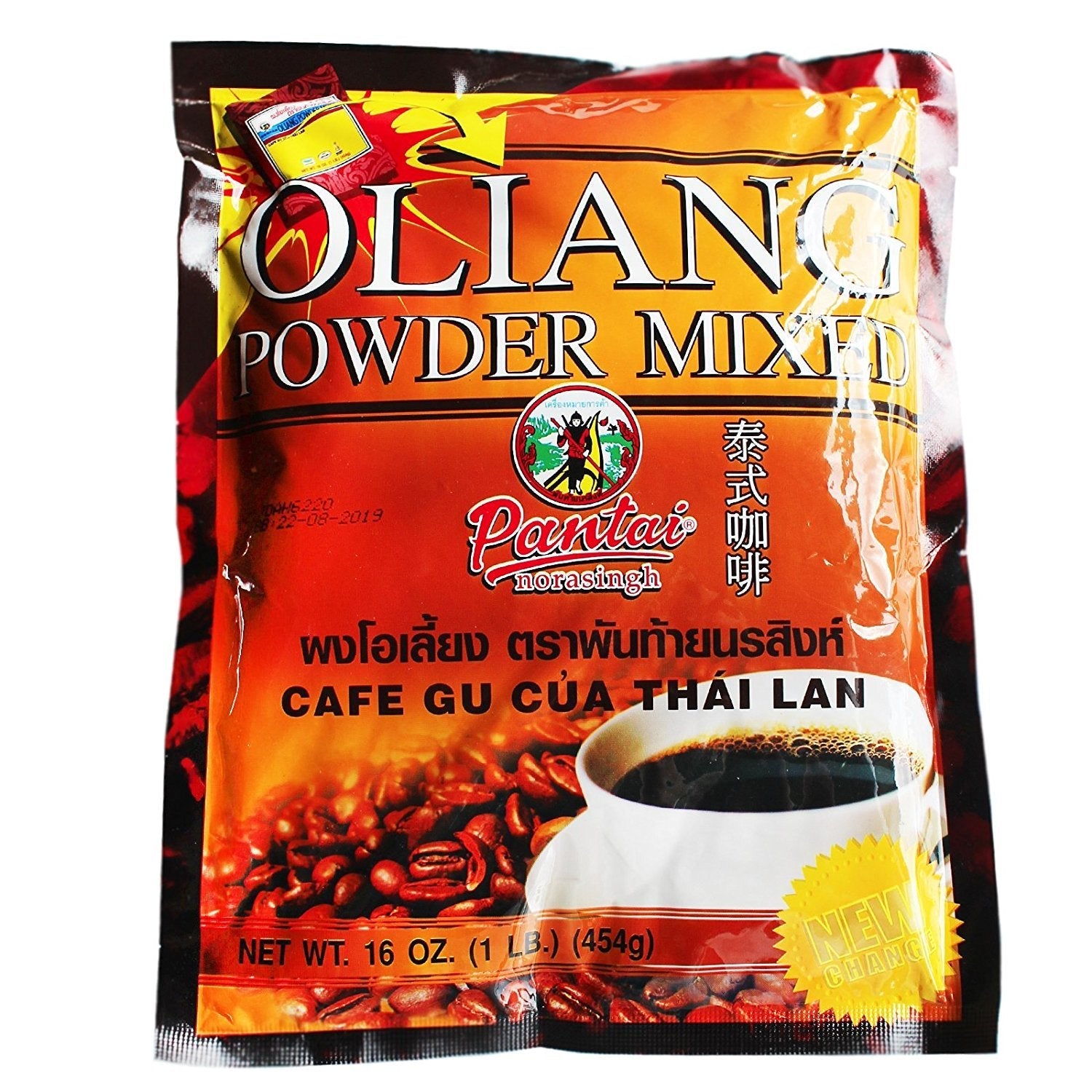 Product image of Pantai Oliang Thai Coffee Powder Mix 1lb Bag 16 oz 16 oz