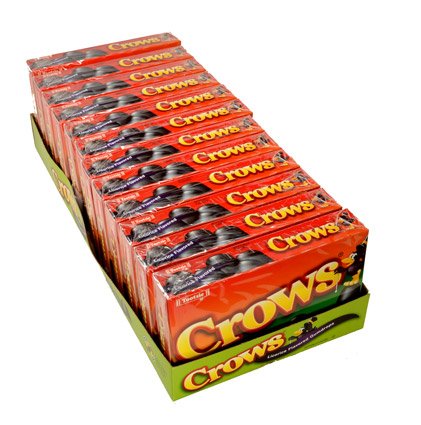 Product image of Crows Licorice Flavored Gumdrops Box Case 6.5 oz 6.5 oz Pack of 12