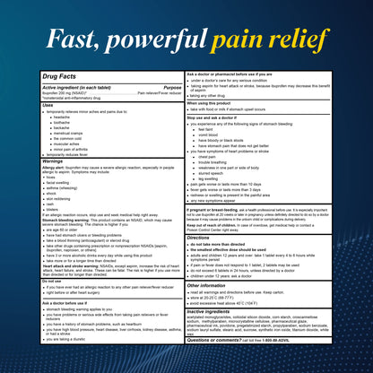 Product image of Advil Pain Reliever/Fever Reducer Ibuprofen Easy Open Arthritis Cap Temporary Pain Relief 200 Coated Tablets