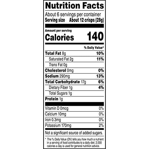 Product image of Lay's Stax Salt and Vinegar Flavored Potato Crisps Canister 5.5 oz 5.5 oz