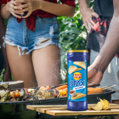Product image of Lay's Stax Salt and Vinegar Flavored Potato Crisps Canister 5.5 oz 5.5 oz