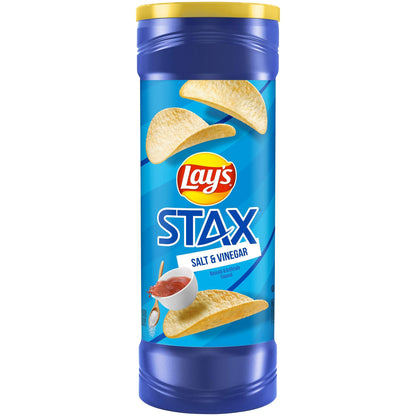 Product image of Lay's Stax Salt and Vinegar Flavored Potato Crisps Canister 5.5 oz 5.5 oz
