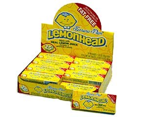 Product image of LEMONHEAD Candy Medium Box Lemon Flavor Pack of 24