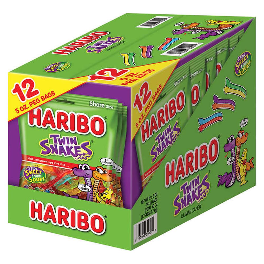 Product image of Haribo Twin Snakes Gummi Candy Bags 5 oz 5 oz