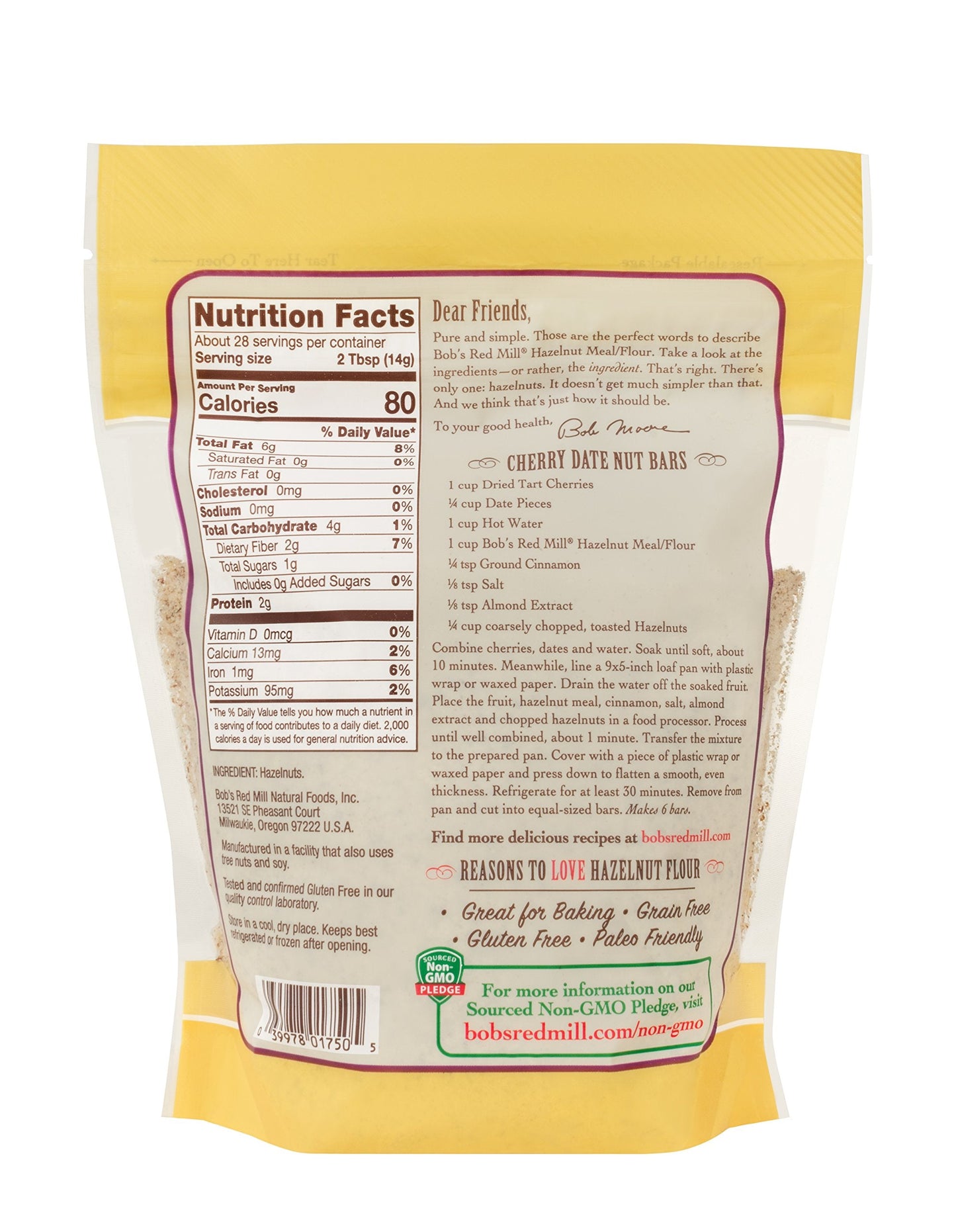 Product image of Bob's Red Mill Hazelnut Flour 14 oz 14 oz