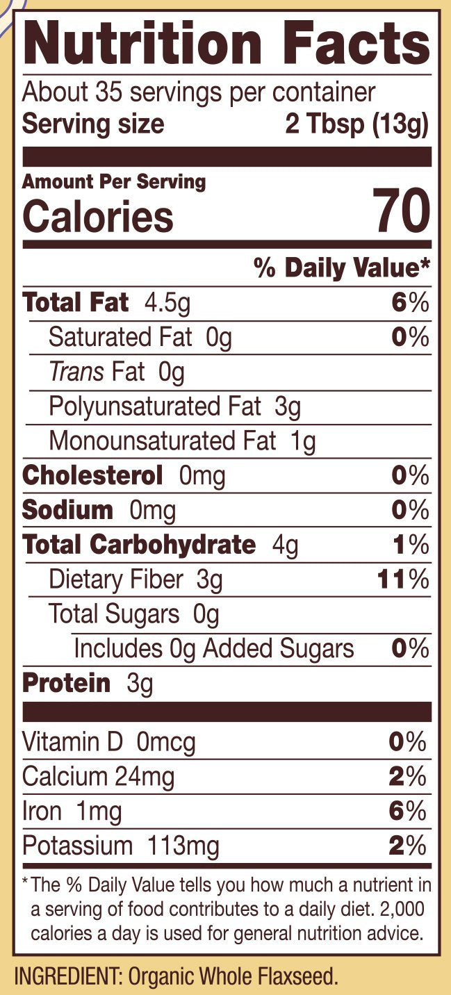 Product image of Bob's Red Mill Organic Flaxseed Meal Non GMO Vegan Paleo Friendly Keto Friendly Kosher 16 oz 16 oz
