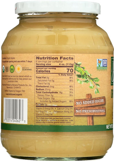 Product image of North Coast Organic Applesauce Jar 24 oz 24 oz