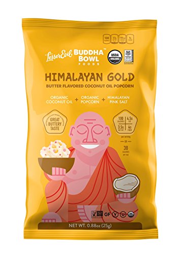 Product image of LesserEvil Organic Popcorn Himalayan Gold 0.88 oz 0.88 oz Pack of 18