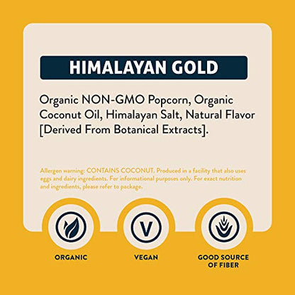 Product image of LesserEvil Organic Popcorn Himalayan Gold 0.88 oz 0.88 oz Pack of 18