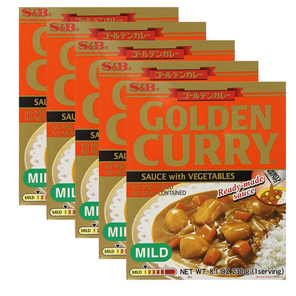 Product image of S and B Golden Curry Sauce Vegetables Mild 8.1 oz 8.1 oz Pack of 5