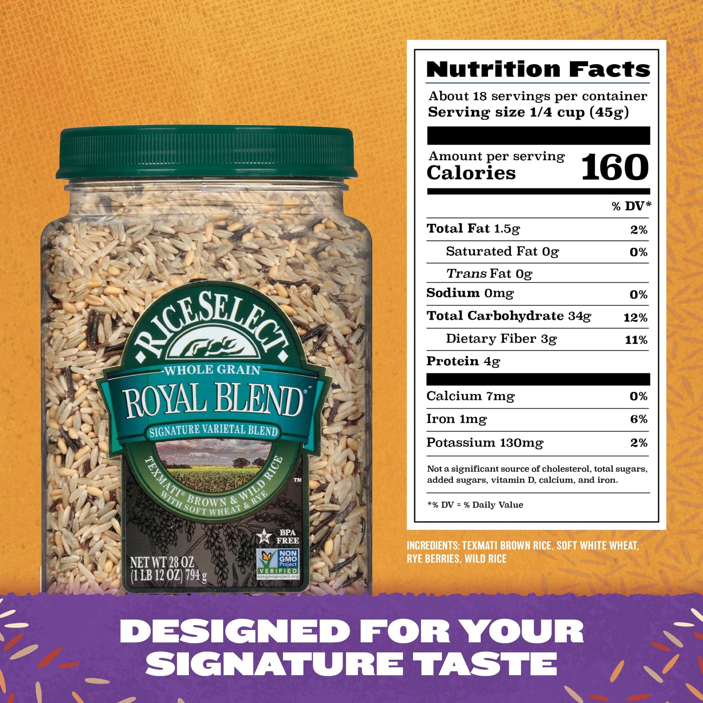 Product image of RiceSelect Texmati Brown and Wild Rice Royal Blend 28 oz 28 oz Pack of 1