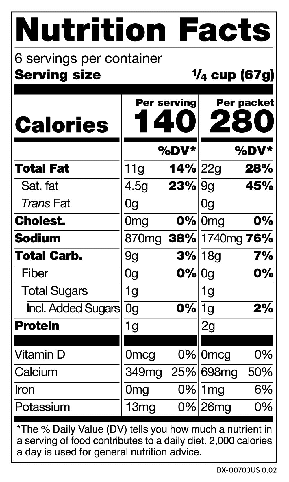 Product image of Daiya Alfredo Style Cheeze Sauce Vegan Dairy Free Gluten Free Soy Free Creamy Veggie Box Contains 3 Packets