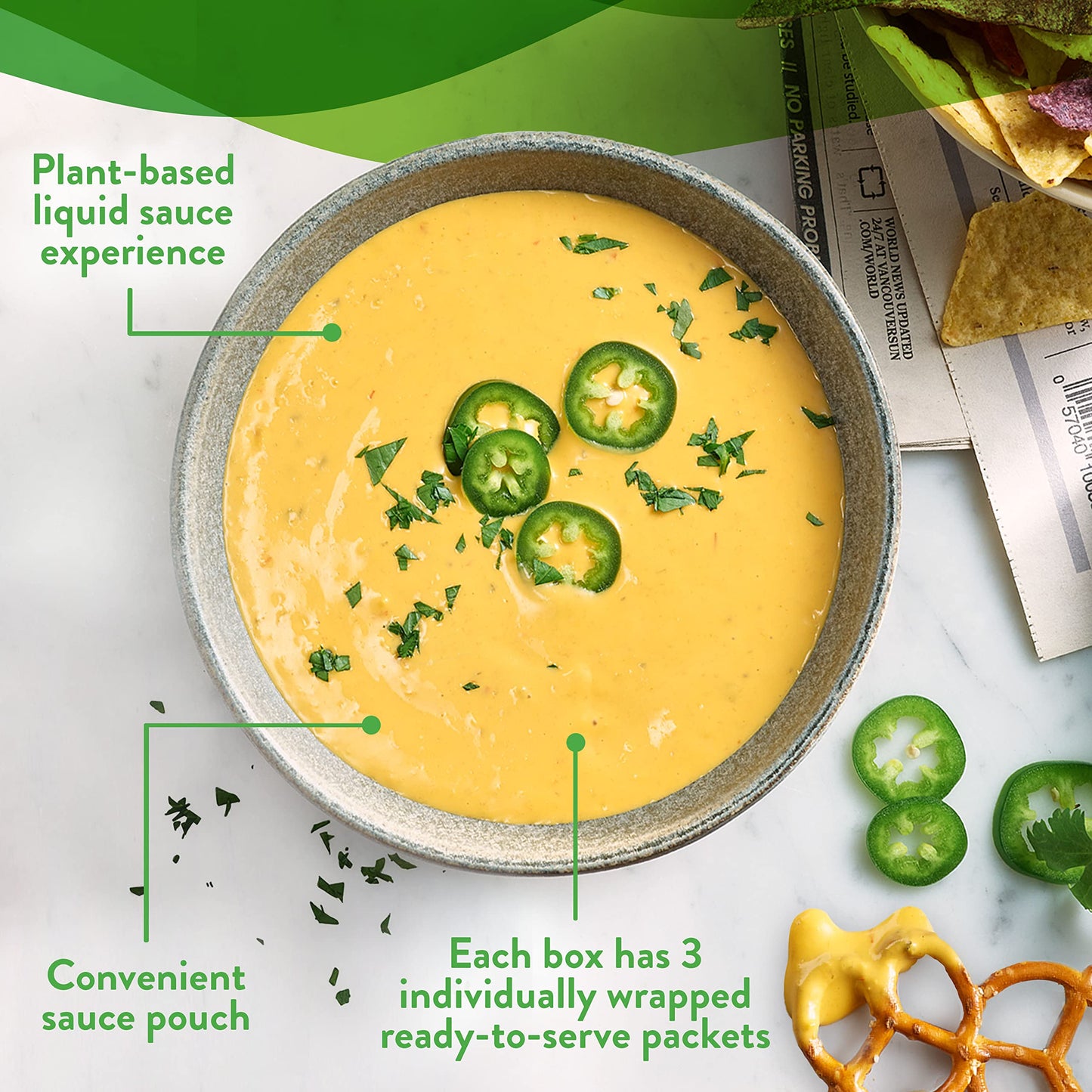 Product image of Daiya Alfredo Style Cheeze Sauce Vegan Dairy Free Gluten Free Soy Free Creamy Veggie Box Contains 3 Packets