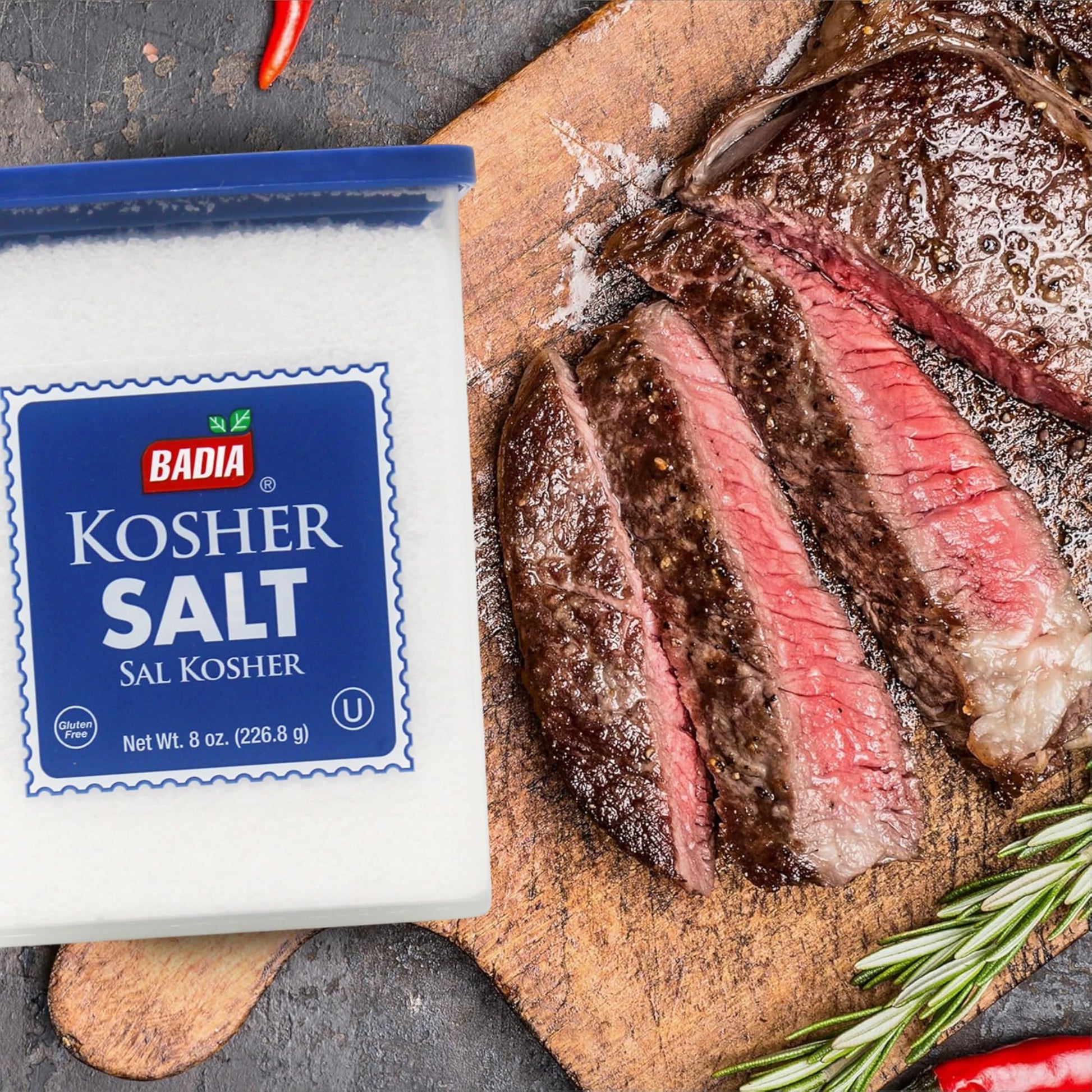 Product image of Badia Kosher Salt Essential Kitchen Salt for Cooking Baking and Everyday Seasoning 8 oz 8 oz
