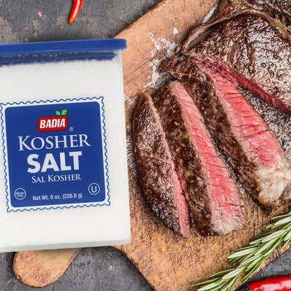 Product image of Badia Kosher Salt Essential Kitchen Salt for Cooking Baking and Everyday Seasoning 8 oz 8 oz