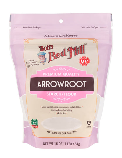 Product image of Bob's Red Mill Arrowroot Starch Non GMO Vegan Paleo Friendly Kosher 16 oz 16 oz Pack of 4