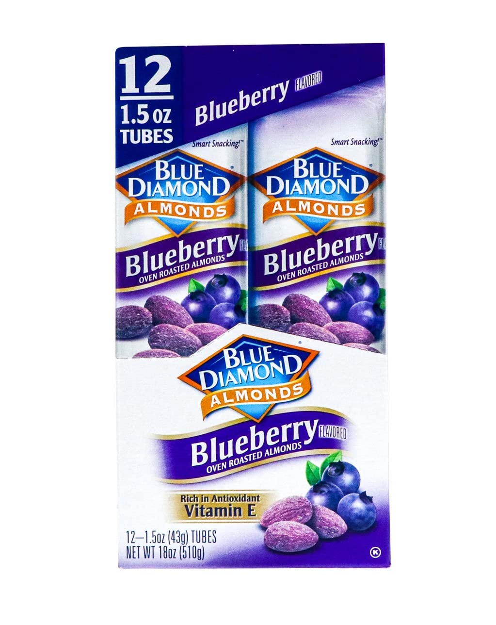 Product image of Blue Diamond Almonds Blueberry Flavored 1.5 oz 1.5 oz Pack of 12
